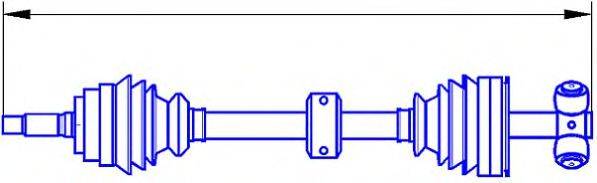 Приводной вал 12521 SERCORE