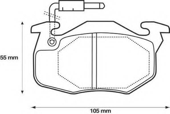 Комплект тормозных колодок, дисковый тормоз 1501223709 SBS