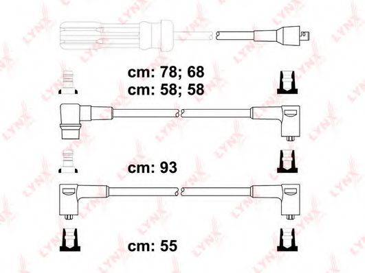 Комплект проводов зажигания SPC7814 LYNXauto