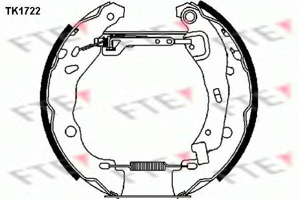 Комплект тормозных колодок TK1722 FTE