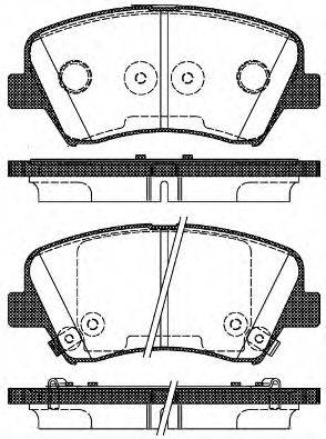 Комплект тормозных колодок, дисковый тормоз 1412 32 KAWE