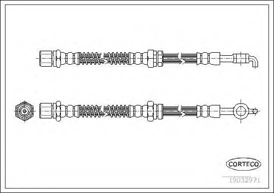 Тормозной шланг 19032971 CORTECO