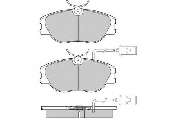 Комплект тормозных колодок, дисковый тормоз 12-0374 E.T.F.