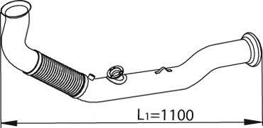 Труба выхлопного газа 82229 DINEX