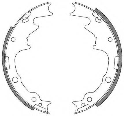 Комплект тормозных колодок BSA2105.00 OPEN PARTS