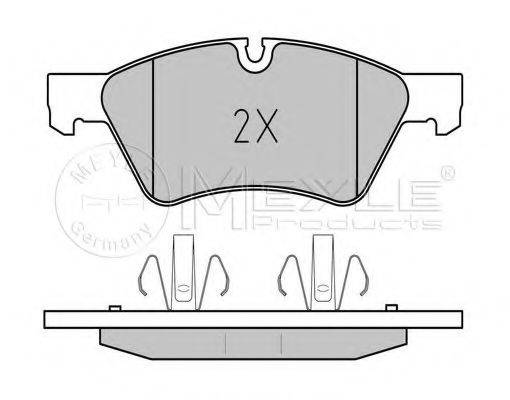 Комплект тормозных колодок, дисковый тормоз 025 239 2221/PD MEYLE