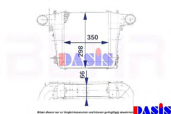078005N AKS DASIS Интеркулер 078005N AKS DASIS