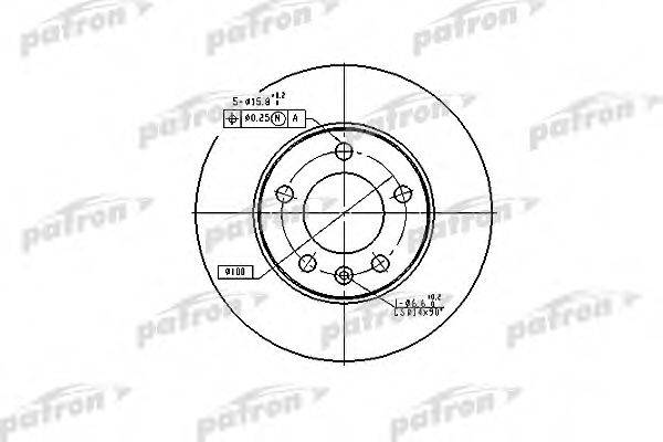 Тормозной диск PBD2805 PATRON
