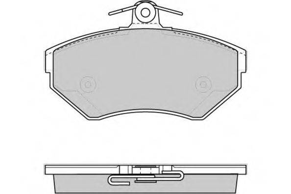 Комплект тормозных колодок, дисковый тормоз 12-0730 E.T.F.