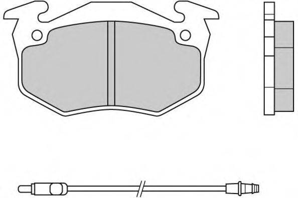 Комплект тормозных колодок, дисковый тормоз 12-0334 E.T.F.