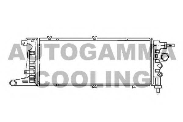 Радиатор, охлаждение двигателя 103259 AUTOGAMMA