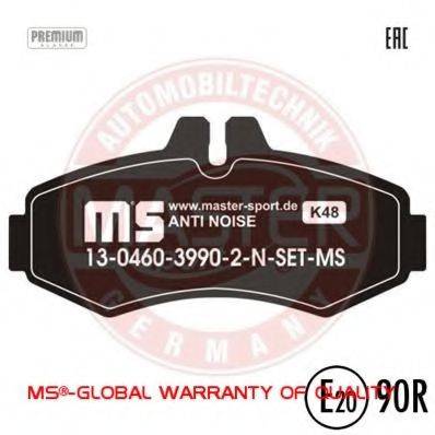 Комплект тормозных колодок, дисковый тормоз 13046039902N-SET-MS MASTER-SPORT