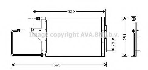 Конденсатор, кондиционер CN5095 AVA QUALITY COOLING