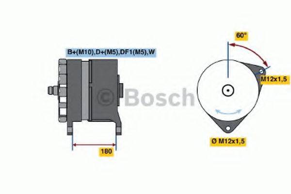 Генератор 0 120 689 544 BOSCH