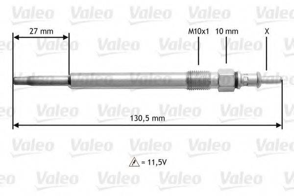 Свеча накаливания 345121 VALEO