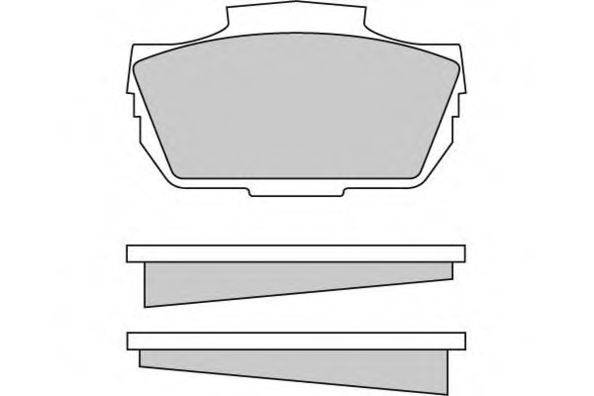 Комплект тормозных колодок, дисковый тормоз 12-0030 E.T.F.