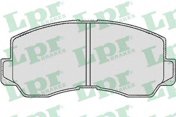 Комплект тормозных колодок, дисковый тормоз 05P532 LPR