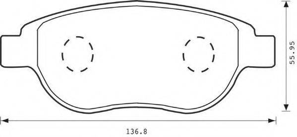 Комплект тормозов, дисковый тормозной механизм DP 61 031 BREMBO