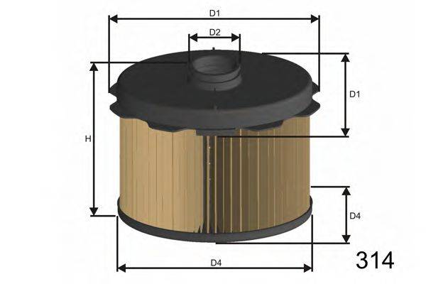 Фильтр топливный FM646 MISFAT