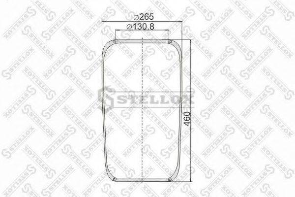 Баллон пневматической рессоры 90-07160-SX STELLOX