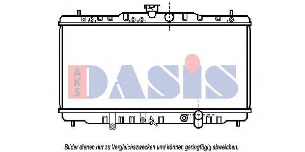 Радиатор, охлаждение двигателя 100770N AKS DASIS