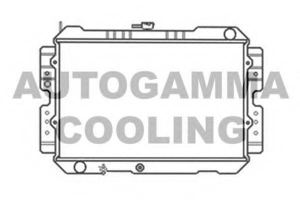 Радиатор, охлаждение двигателя 104681 AUTOGAMMA