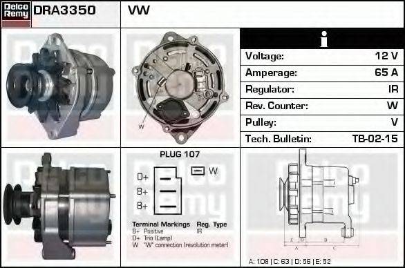 Генератор DRA3350 REMY