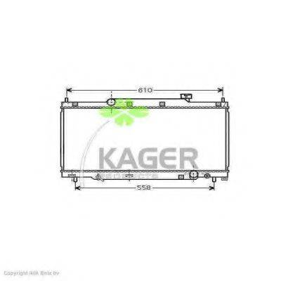 Радиатор, охлаждение двигателя 31-0509 KAGER