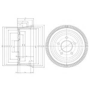 Тормозной барабан BF387 DELPHI