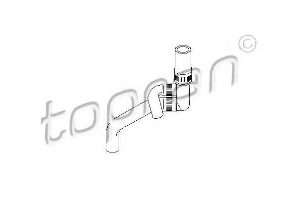 Шланг радиатора 109 020 TOPRAN