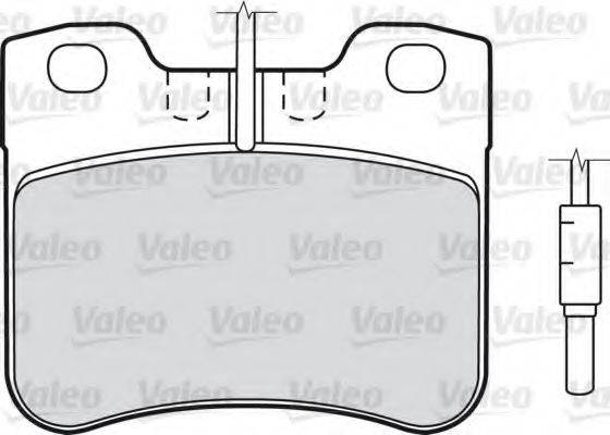 Комплект тормозных колодок 540153 VALEO