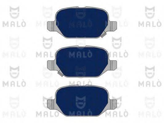 Комплект тормозных колодок, дисковый тормоз 1051127 MALO
