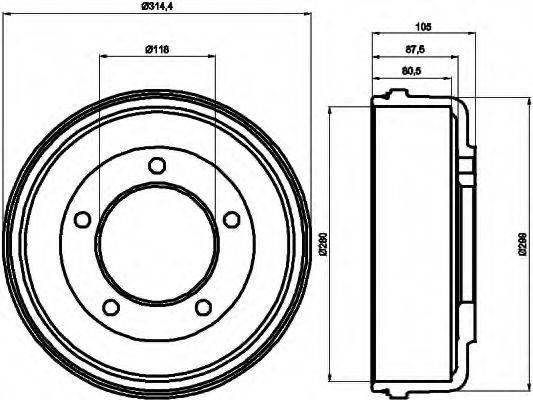 Тормозной барабан 14.A692.10 BREMBO