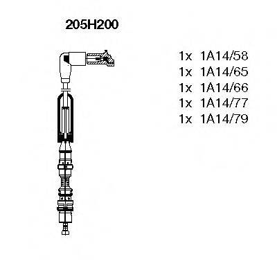 Комплект проводов зажигания 205H200 BREMI