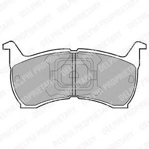 Комплект тормозных колодок, дисковый тормоз LP465 DELPHI