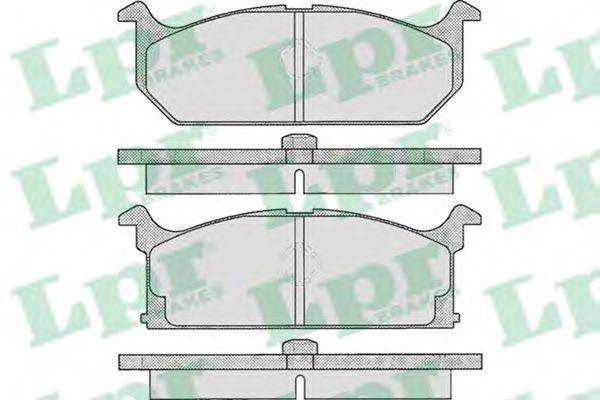 Комплект тормозных колодок, дисковый тормоз 05P291 LPR