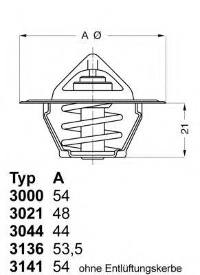 Термостат 3021.92D50 WAHLER