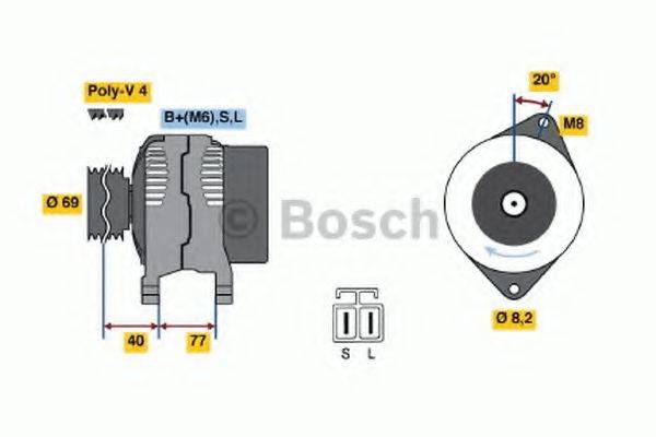 Генератор 0 986 042 901 BOSCH