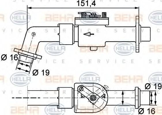 Регулирующий клапан охлаждающей жидкости 9XL 351 328-111 HELLA