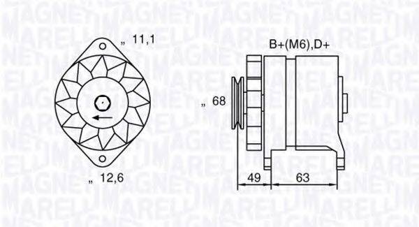 Генератор 063321041010 MAGNETI MARELLI