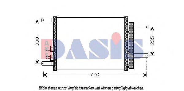 Радиатор, охлаждение двигателя 022004N AKS DASIS