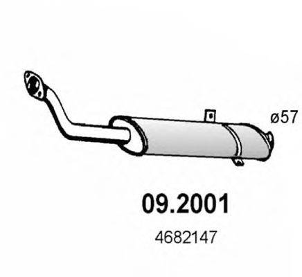 Предглушитель выхлопных газов 09.2001 ASSO