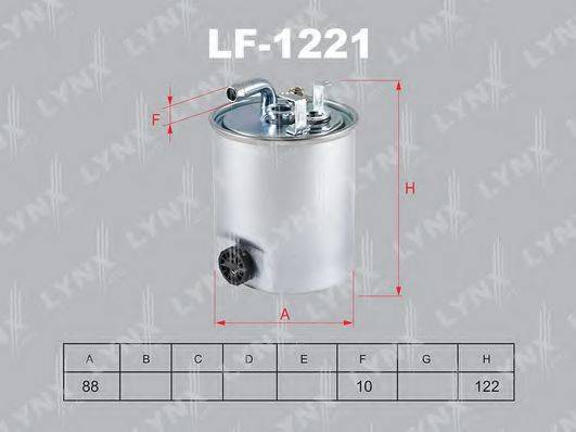 Фильтр топливный LF-1221 LYNXauto