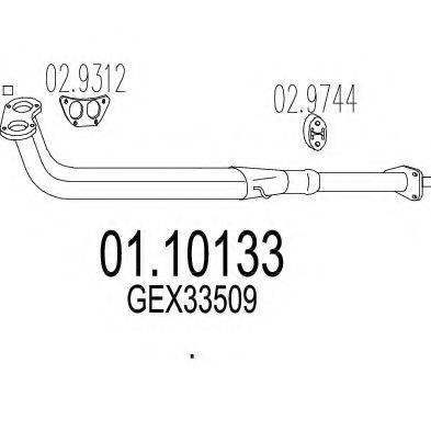 Труба выхлопного газа 01.10133 MTS