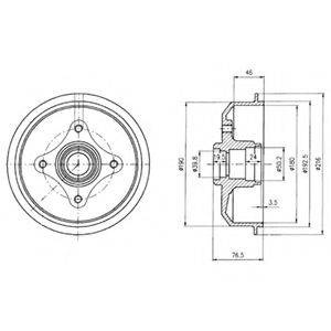 Тормозной барабан 36-0010 KAGER