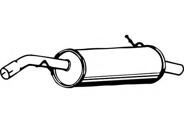 Глушитель выхлопных газов конечный P4612 FENNO