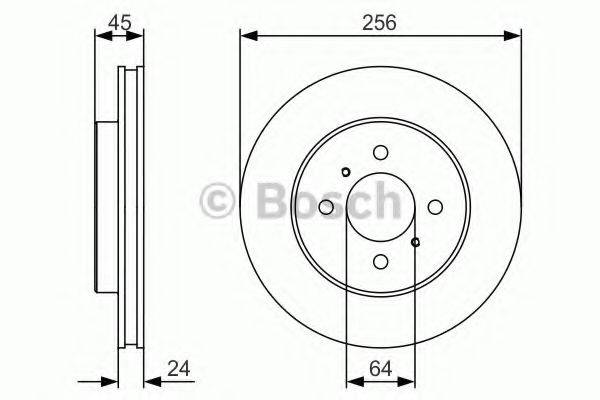 Тормозной диск передний 0 986 479 R18 BOSCH