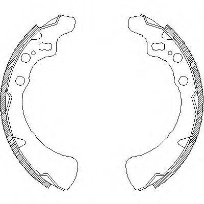 Комплект тормозных колодок Z4354.00 WOKING