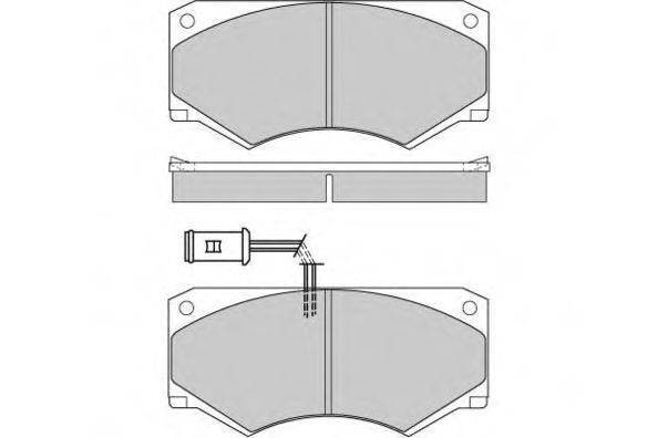 Комплект тормозных колодок, дисковый тормоз 12-0341 E.T.F.
