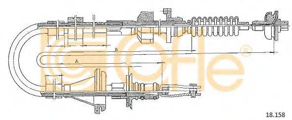 Трос, управление сцеплением 18.158 COFLE